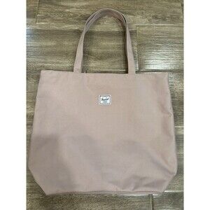 The Herschel Supply Co Mica Tote Shoulder Bag Ash Rose Pink Zip Closure Pockets